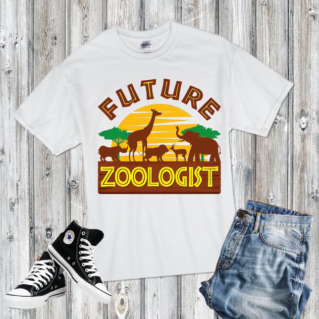 Future Zoologist Zoo Animals Wildlife Biologist T-Shirt (Creator Uploaded)