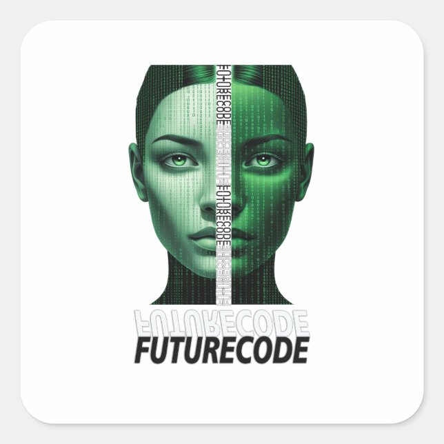 FUTURECODE  SQUARE STICKER (Front)