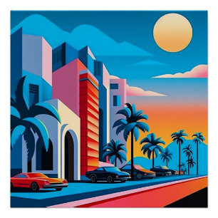 Futurism City Poster