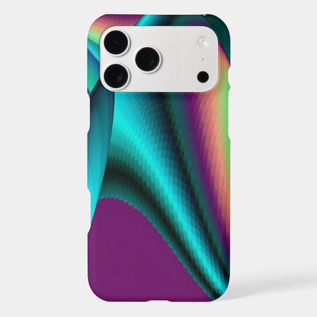 Futuristic Abstract 3D Metallic Rainbow Art (Back)