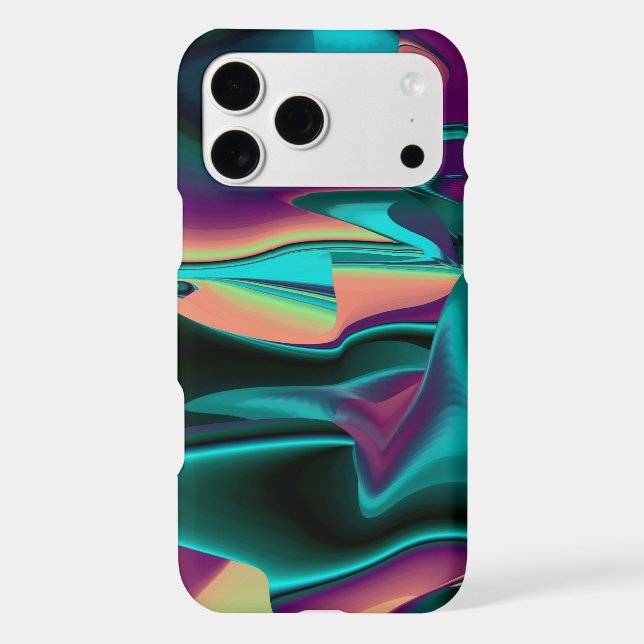 Futuristic Abstract 3D Metallic Rainbow Art (Back)