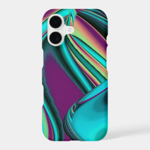 Futuristic Abstract 3D Metallic Rainbow Art