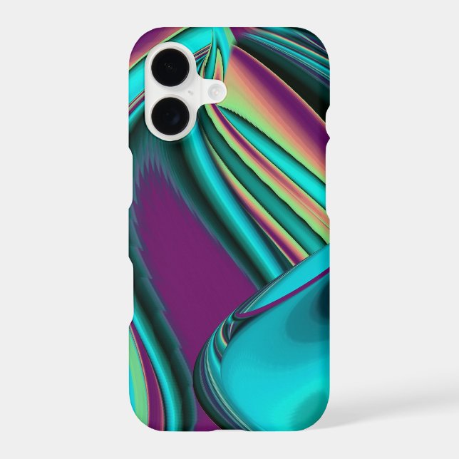 Futuristic Abstract 3D Metallic Rainbow Art (Back)