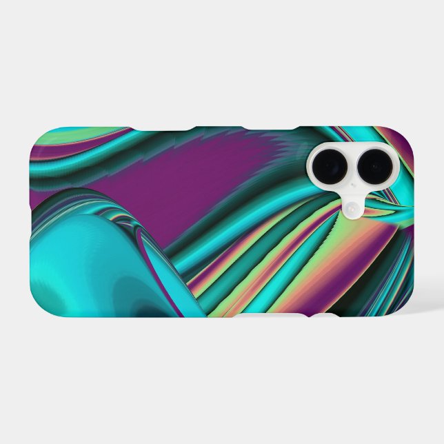 Futuristic Abstract 3D Metallic Rainbow Art (Back (Horizontal))
