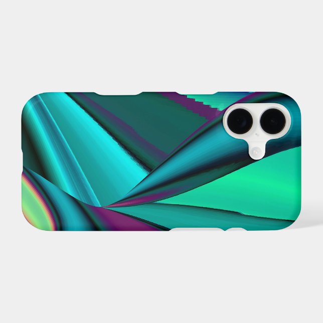 Futuristic Abstract 3D Metallic Rainbow Art (Back (Horizontal))