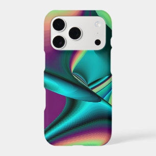 Futuristic Abstract 3D Metallic Rainbow Art
