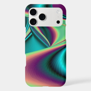 Futuristic Abstract 3D Metallic Rainbow Art
