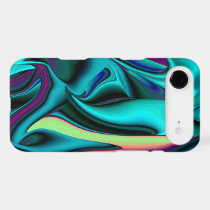 Futuristic Abstract 3D Metallic Rainbow Art