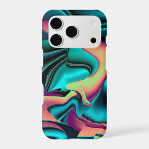 Futuristic Abstract 3D Metallic Rainbow Art