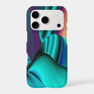 Futuristic Abstract 3D Metallic Rainbow Art