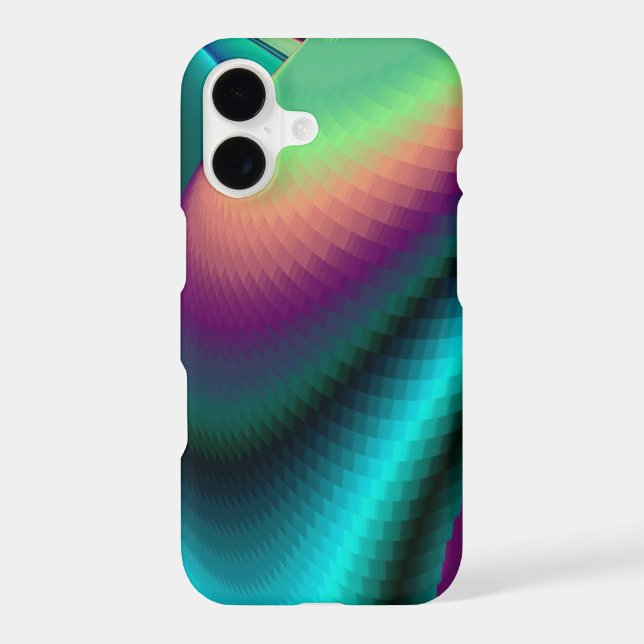 Futuristic Abstract 3D Metallic Rainbow Art (Back)