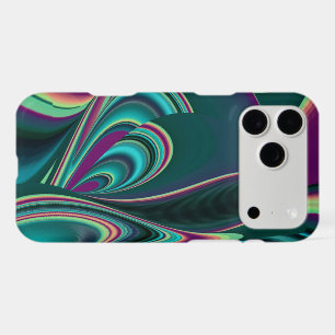 Futuristic Abstract 3D Metallic Rainbow Art