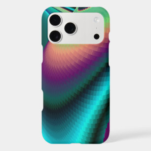 Futuristic Abstract 3D Metallic Rainbow Art