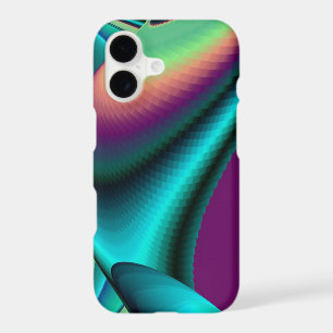 Futuristic Abstract 3D Metallic Rainbow Art