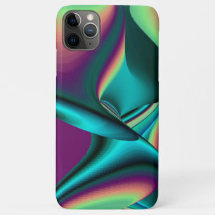 Futuristic Abstract 3D Metallic Rainbow Art iPhone 11 Pro Max Case