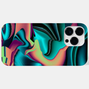 Futuristic Abstract 3D Metallic Rainbow Art Case-Mate iPhone 14 Pro Max Case