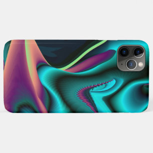 Futuristic Abstract 3D Metallic Rainbow Art iPhone 11 Pro Max Case