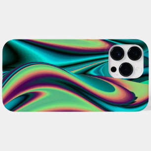 Futuristic Abstract 3D Metallic Rainbow Art Case-Mate iPhone 14 Pro Max Case