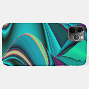 Futuristic Abstract 3D Metallic Rainbow Art iPhone 11 Pro Max Case