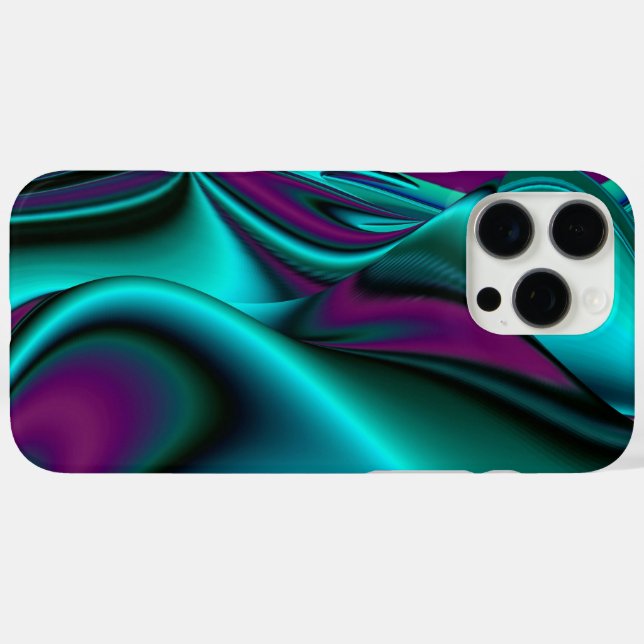 Futuristic Abstract 3D Metallic Rainbow Art Case-Mate iPhone Case (Back (Horizontal))