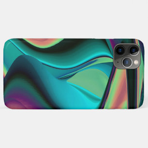 Futuristic Abstract 3D Metallic Rainbow Art iPhone 11 Pro Max Case