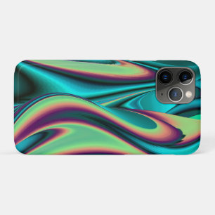 Futuristic Abstract 3D Metallic Rainbow Art iPhone 11 Pro Case
