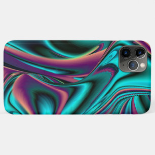 Futuristic Abstract 3D Metallic Rainbow Art iPhone 11 Pro Max Case