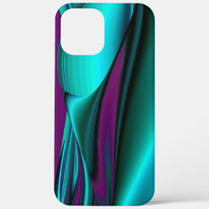 Futuristic Abstract 3D Metallic Rainbow Art iPhone 12 Pro Max Case
