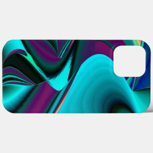 Futuristic Abstract 3D Metallic Rainbow Art iPhone 13 Pro Max Case