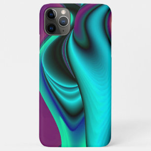 Futuristic Abstract 3D Metallic Rainbow Art iPhone 11 Pro Max Case