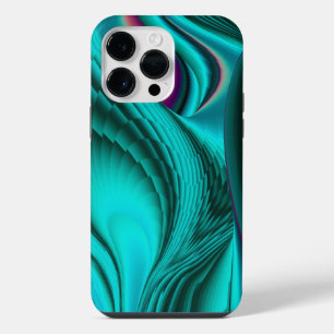 Futuristic Abstract 3D Metallic Rainbow Art iPhone 14 Pro Max Case
