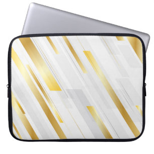 Futuristic Abstract Stripes Laptop Sleeve
