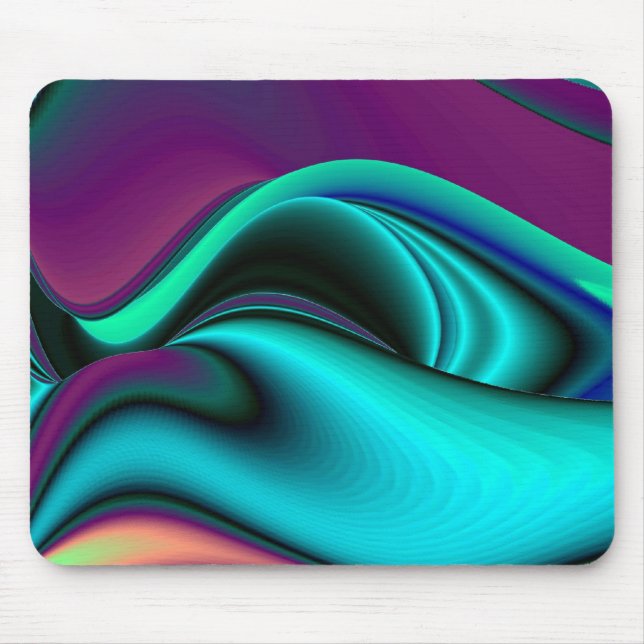 futuristic, Abstrakt Regenbogen Mouse Mat (Front)