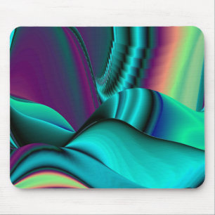 futuristic, Abstrakt Regenbogen Mouse Mat