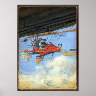 Futuristic air Travel / Harry Grant / Dart Poster