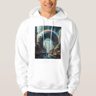 Futuristic Alien Planet Portal with Magic Gate Hoo Hoodie