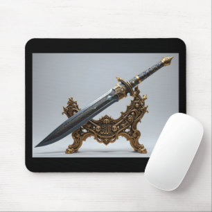 Futuristic Arabian Sword Mouse Mat