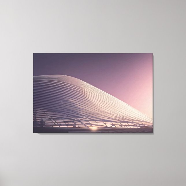 Futuristic Architecture Canvas Print (Front)