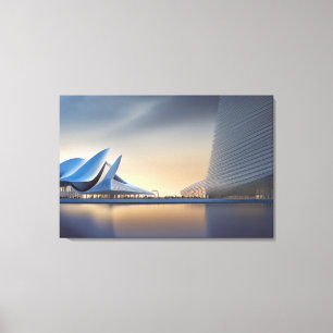 Futuristic Architecture Canvas Print