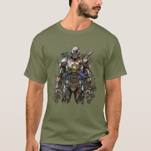 Futuristic Armoured Robot – High-Tech T-Shirt