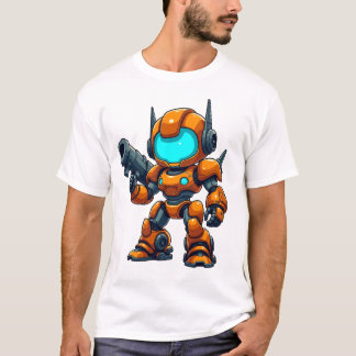 Futuristic Astronaut Exploring Alien Galaxy T-Shirt
