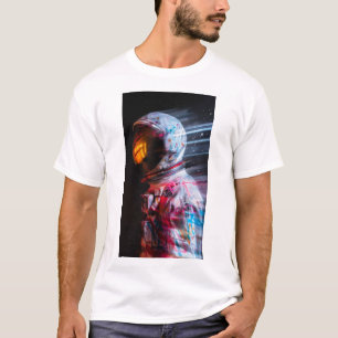 Futuristic Astronaut on Mars Motion Blur T-Shirt
