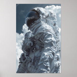 Futuristic Astronaut - Space Exploration Poster