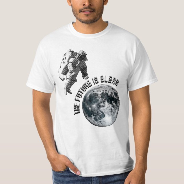 Futuristic Astronaut | The Future Is Bleak  T-Shirt (Front)