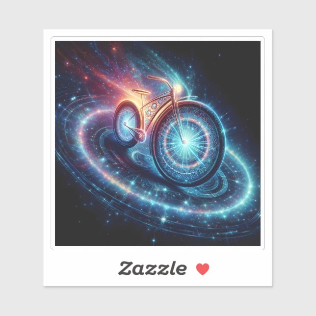 Futuristic Bike in Cosmic Space (Sheet)