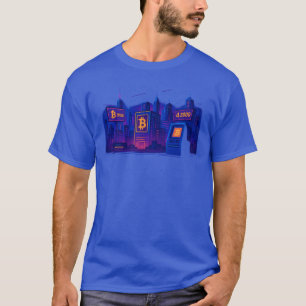 Futuristic Bitcoin City T-Shirt