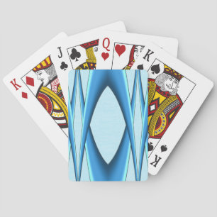 Futuristic Blue Arch Playing Cards
