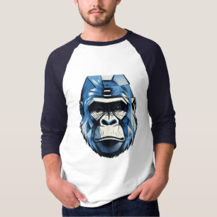 Futuristic Blue Gorilla Cyborg Graphic Art» или «C T-Shirt