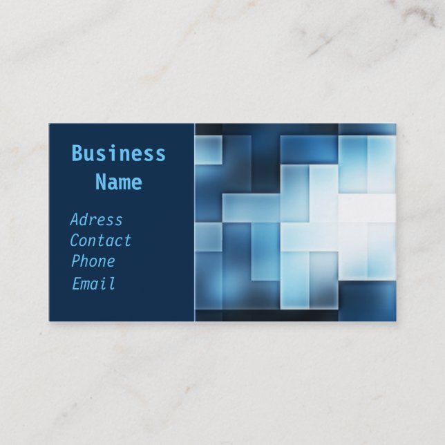 Futuristic Business Card (Front)