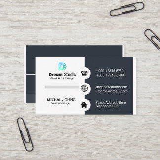 Futuristic business card